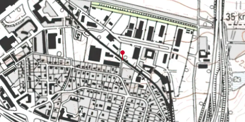 Historisk kort over Præstevang Trinbræt Historisk kort over Præstevang Trinbræt