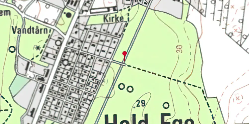 Historisk kort over Kuranstalten Trinbræt [1930-1966]