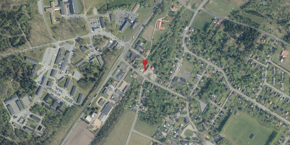 Historisk kort over Kølvrå Station [1954-1956]