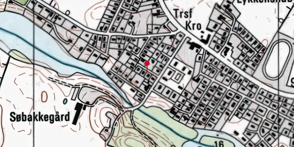 Historisk kort over Slukefter Trinbræt