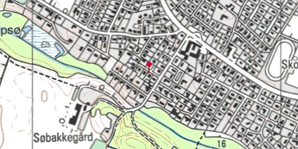 Historisk kort over Slukefter Trinbræt