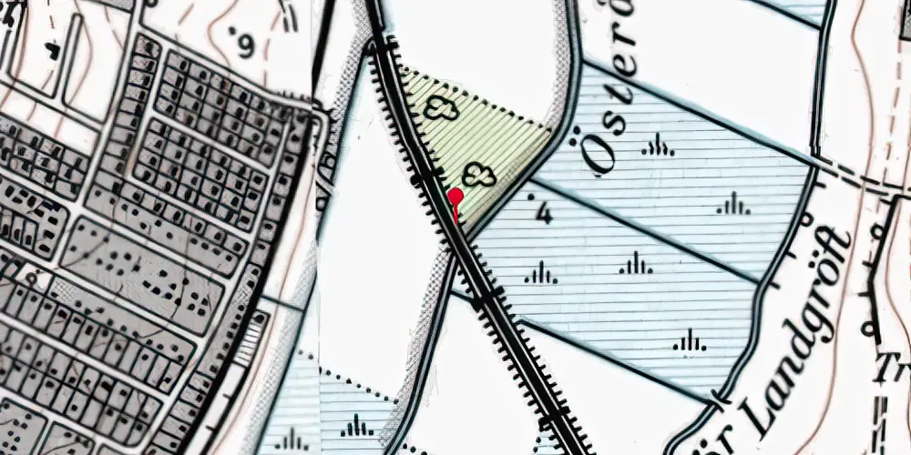 Historisk kort over Østeraadalen (Veterantog) Trinbræt Historisk kort over Østeraadalen (Veterantog) Trinbræt