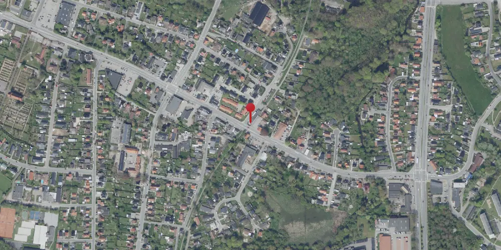 Historisk kort over Næsby Holdeplads [1886-1908]