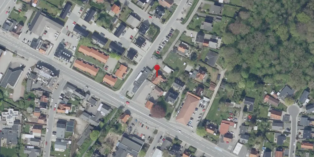 Historisk kort over Næsby Station [1916-1955]