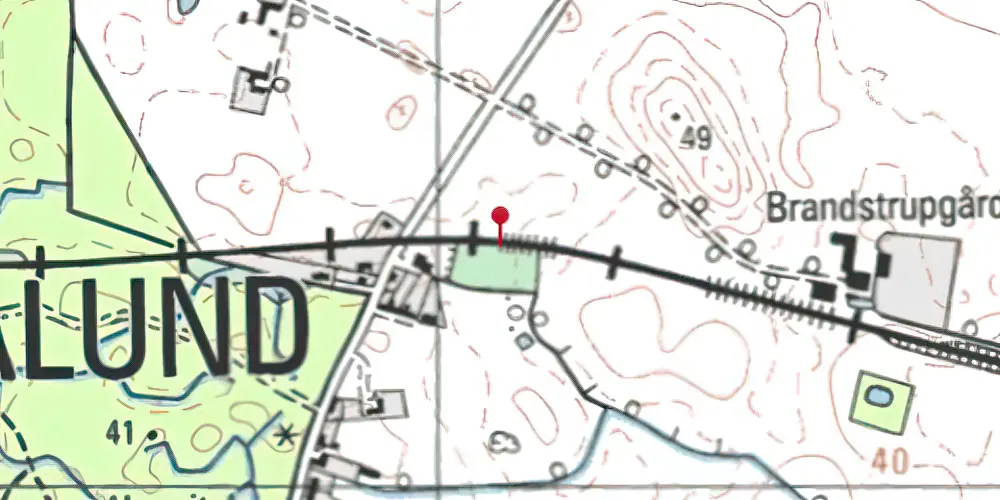 Historisk kort over Orebo Sidespor