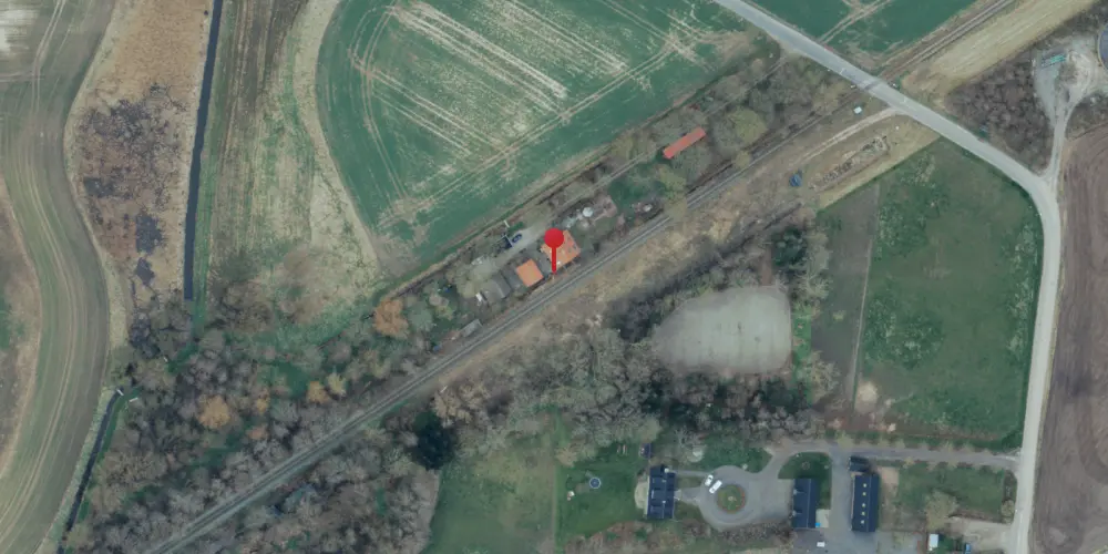 Historisk kort over Kulby Trinbræt [1973-1982]