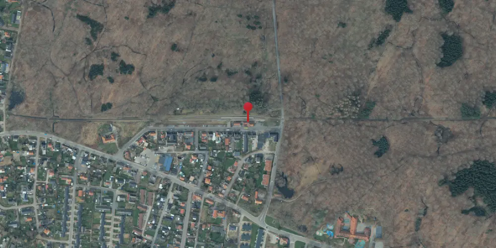 Historisk kort over Dianalund Station [1901-2000]