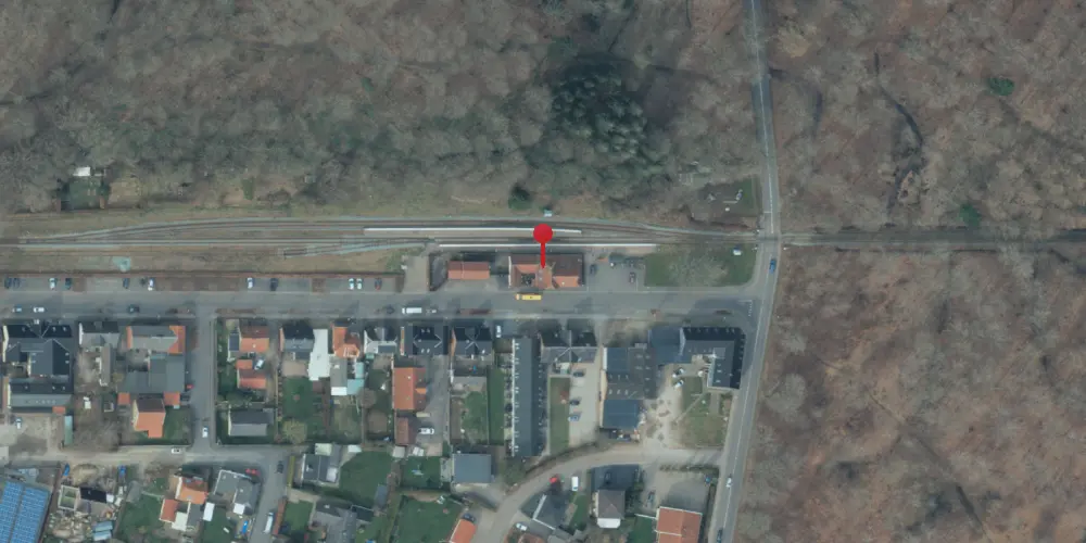 Historisk kort over Dianalund Station [1901-2000]