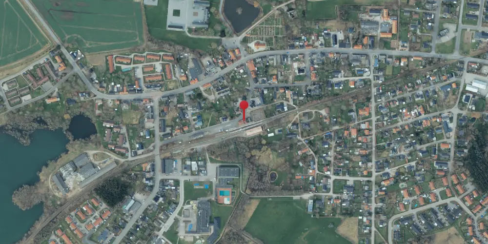 Historisk kort over Ruds Vedby Station [1901-2002]