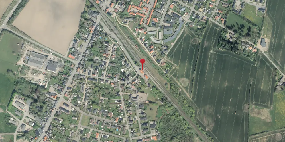 Historisk kort over Gelsted Station [1911-1996]