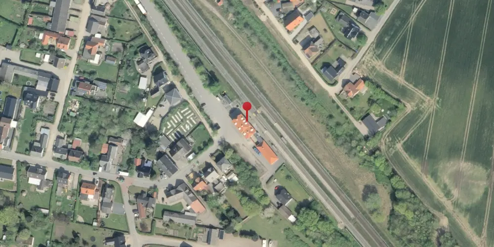 Historisk kort over Gelsted Station [1911-1996]