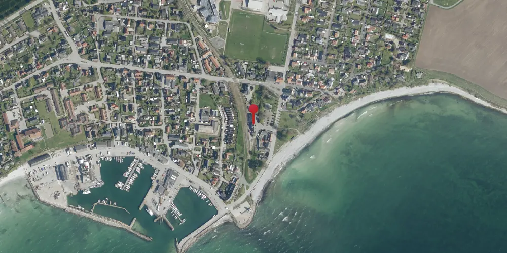 Historisk kort over Rødvig Station [1879-2004]