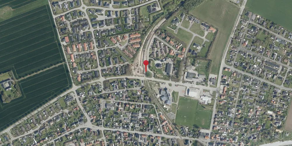 Historisk kort over Rødvig Trinbræt