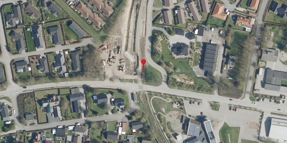 Historisk kort over Rødvig Trinbræt