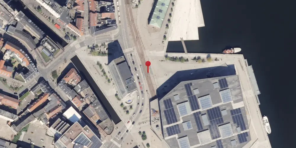 Historisk kort over Dokk1 Letbanestation Historisk kort over Dokk1 Letbanestation