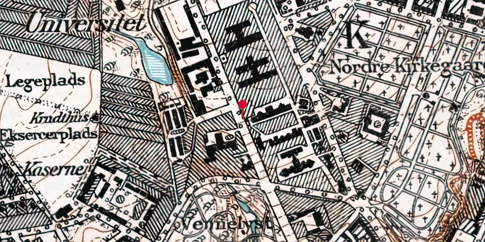 Historisk kort over Universitetsparken Letbanestation Historisk kort over Universitetsparken Letbanestation