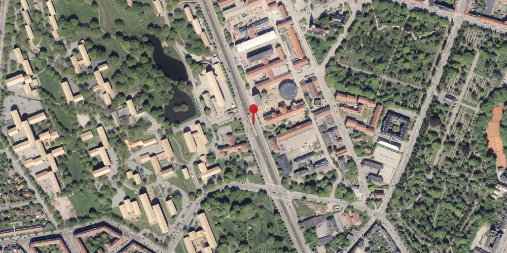 Historisk kort over Universitetsparken Letbanestation Historisk kort over Universitetsparken Letbanestation