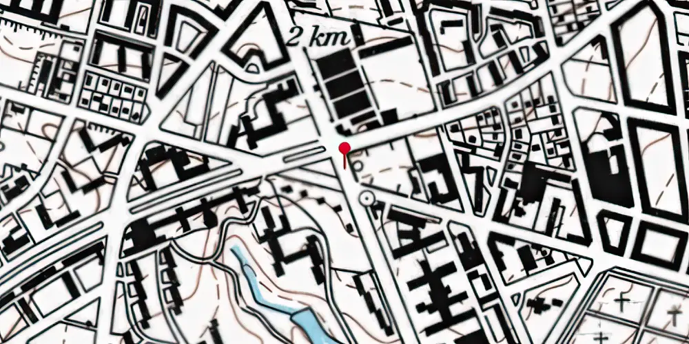 Historisk kort over Aarhus Universitet (Ringgaden) Letbanestation