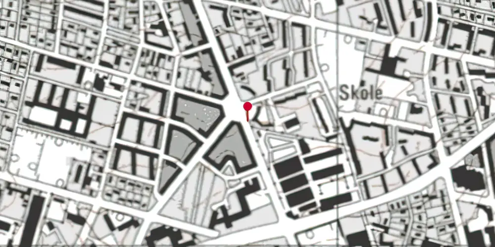 Historisk kort over Stjernepladsen Letbanestation Historisk kort over Stjernepladsen Letbanestation