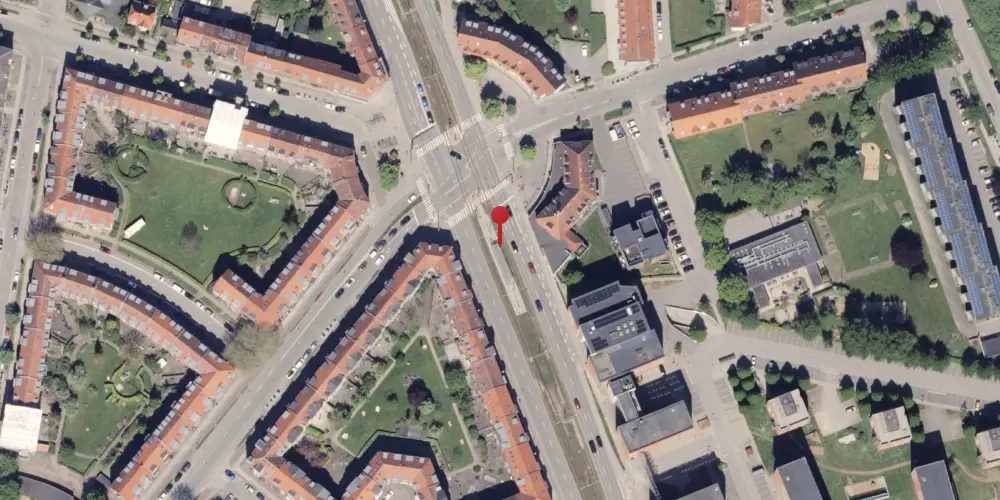 Historisk kort over Stjernepladsen Letbanestation Historisk kort over Stjernepladsen Letbanestation