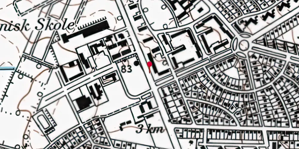 Historisk kort over Vandtårnet (Ringvejen) Letbanestation Historisk kort over Vandtårnet (Ringvejen) Letbanestation