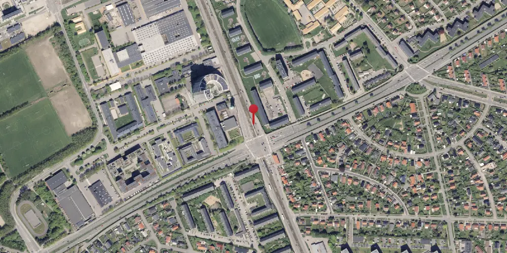 Historisk kort over Vandtårnet (Ringvejen) Letbanestation Historisk kort over Vandtårnet (Ringvejen) Letbanestation