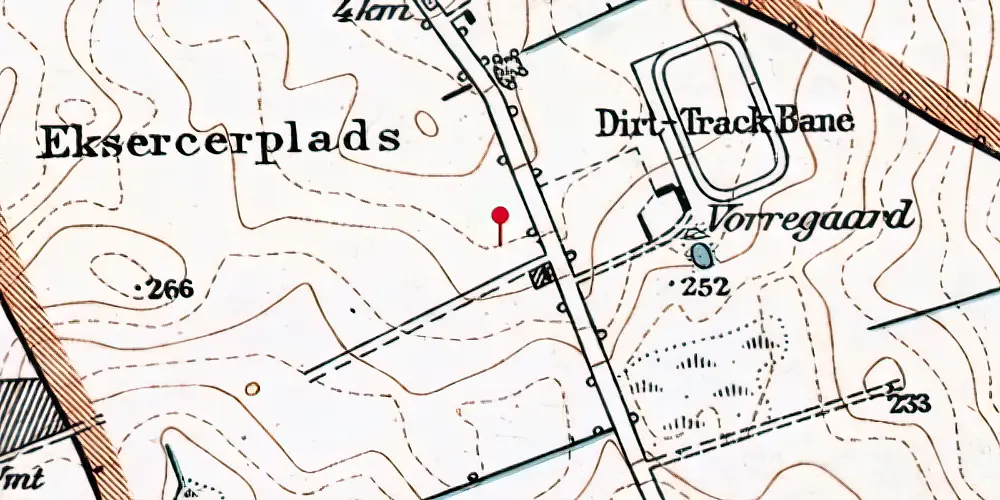 Historisk kort over Nehrus Allé Letbanestation Historisk kort over Nehrus Allé Letbanestation