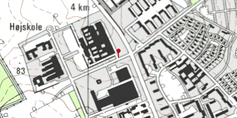 Historisk kort over Nehrus Allé Letbanestation Historisk kort over Nehrus Allé Letbanestation