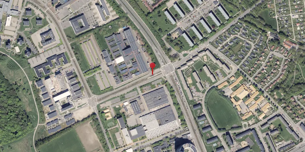 Historisk kort over Nehrus Allé Letbanestation Historisk kort over Nehrus Allé Letbanestation