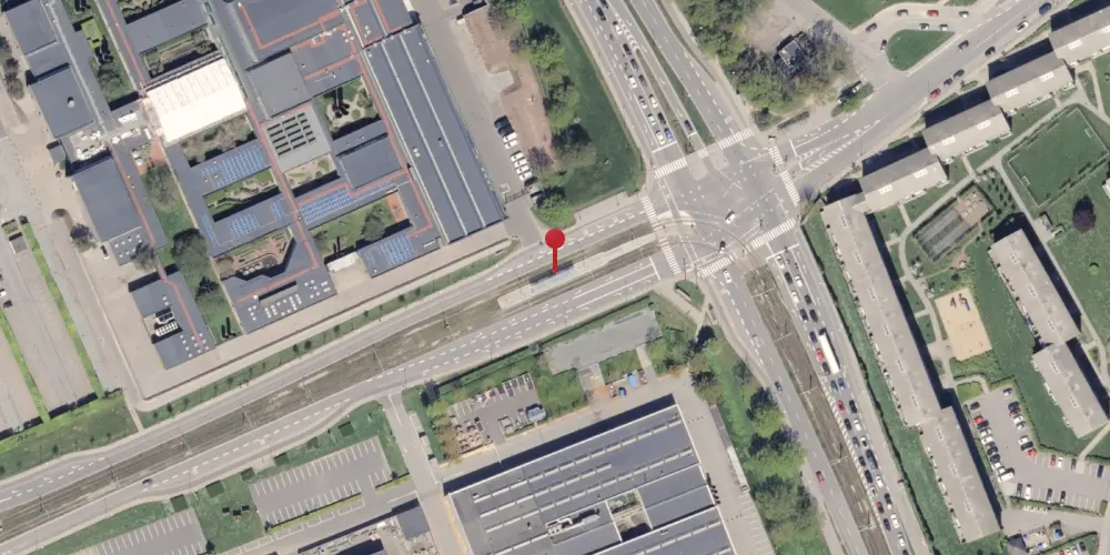 Historisk kort over Nehrus Allé Letbanestation Historisk kort over Nehrus Allé Letbanestation