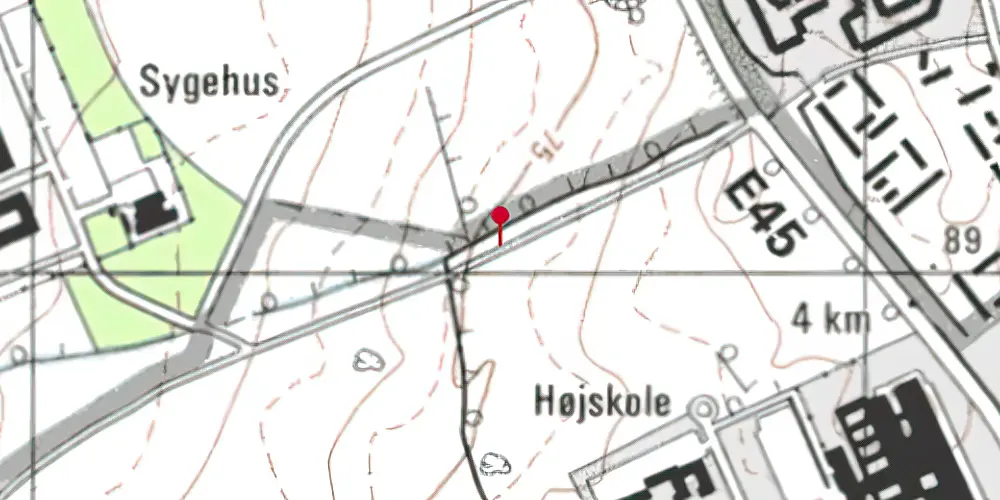 Historisk kort over Olof Palmes Allé Letbanestation Historisk kort over Olof Palmes Allé Letbanestation