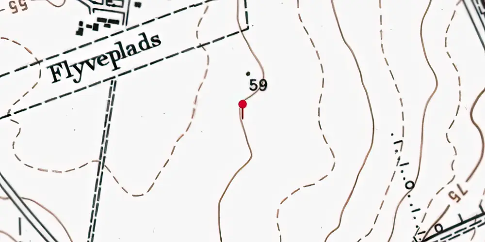 Historisk kort over Aarhus Universitetshospital Letbanestation