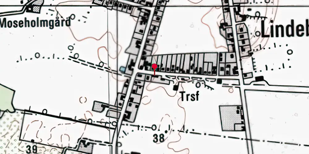 Historisk kort over Veflinge Station Historisk kort over Veflinge Station