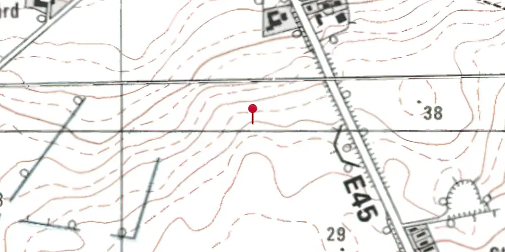 Historisk kort over Lisbjerg Bygade Letbanestation Historisk kort over Lisbjerg Bygade Letbanestation