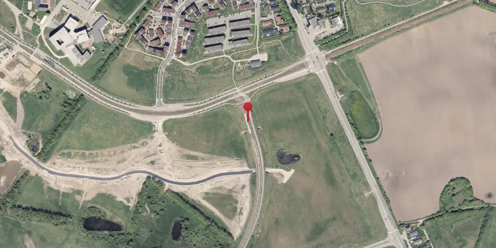 Historisk kort over Lisbjerg Bygade Letbanestation Historisk kort over Lisbjerg Bygade Letbanestation