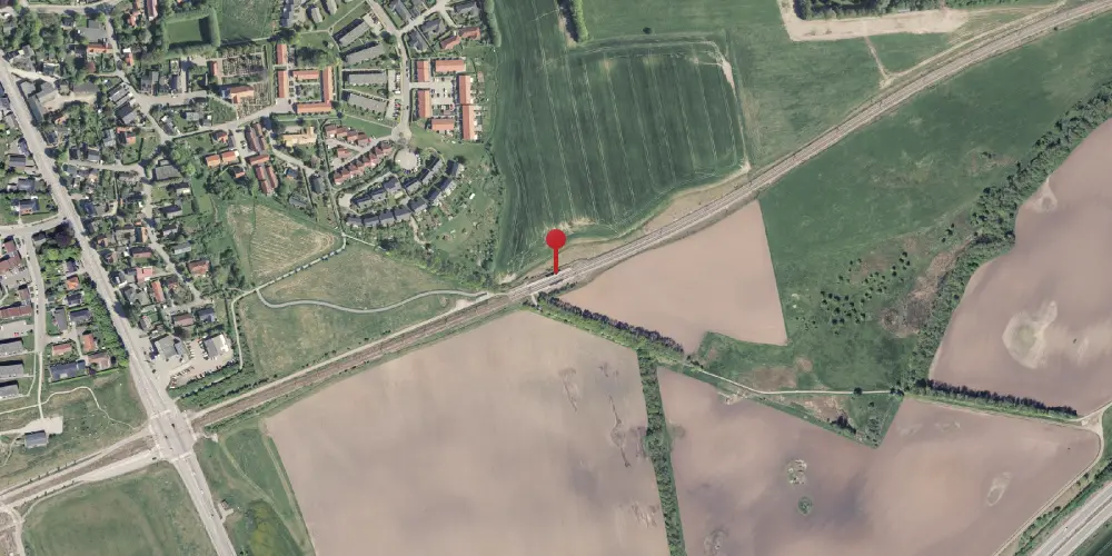 Historisk kort over Lisbjerg - Terp Letbanestation Historisk kort over Lisbjerg - Terp Letbanestation