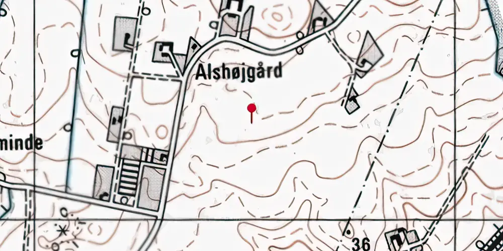 Historisk kort over Nye Letbanestation Historisk kort over Nye Letbanestation