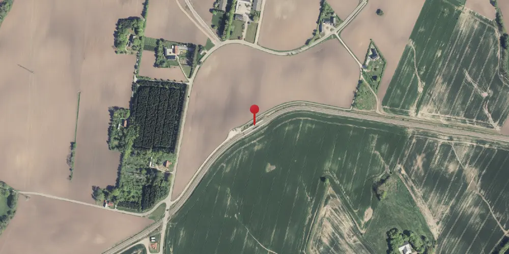 Historisk kort over Nye Letbanestation Historisk kort over Nye Letbanestation