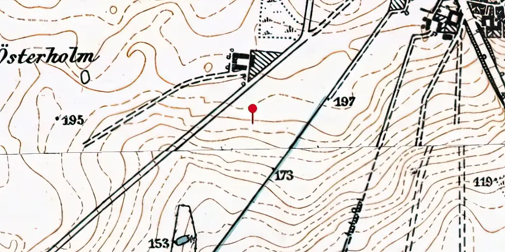 Historisk kort over Lisbjergskolen Letbanestation Historisk kort over Lisbjergskolen Letbanestation