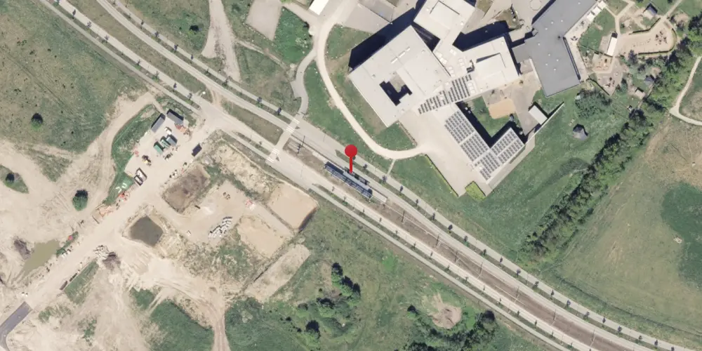 Historisk kort over Lisbjergskolen Letbanestation Historisk kort over Lisbjergskolen Letbanestation