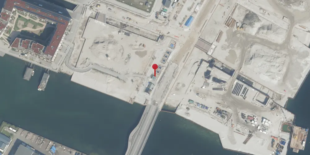 Historisk kort over Enghave Brygge Metrostation