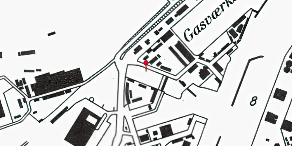 Historisk kort over Havneholmen Metrostation Historisk kort over Havneholmen Metrostation