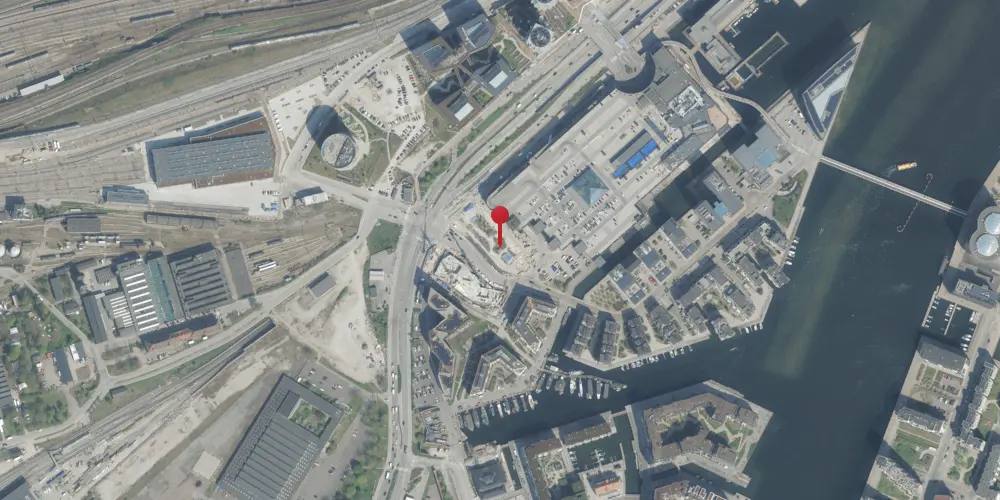 Historisk kort over Havneholmen Metrostation Historisk kort over Havneholmen Metrostation