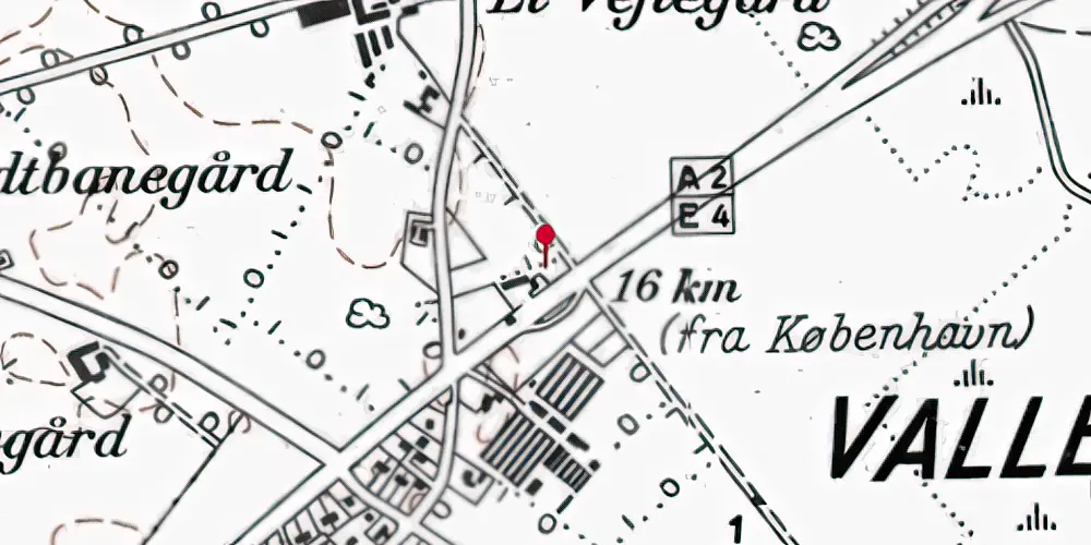 Historisk kort over Ishøj Strand - ARKEN Letbanestation Historisk kort over Ishøj Strand - ARKEN Letbanestation