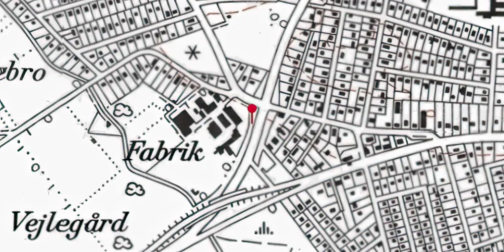 Historisk kort over Strandhaven Letbanestation Historisk kort over Strandhaven Letbanestation