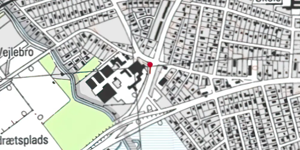 Historisk kort over Strandhaven Letbanestation Historisk kort over Strandhaven Letbanestation