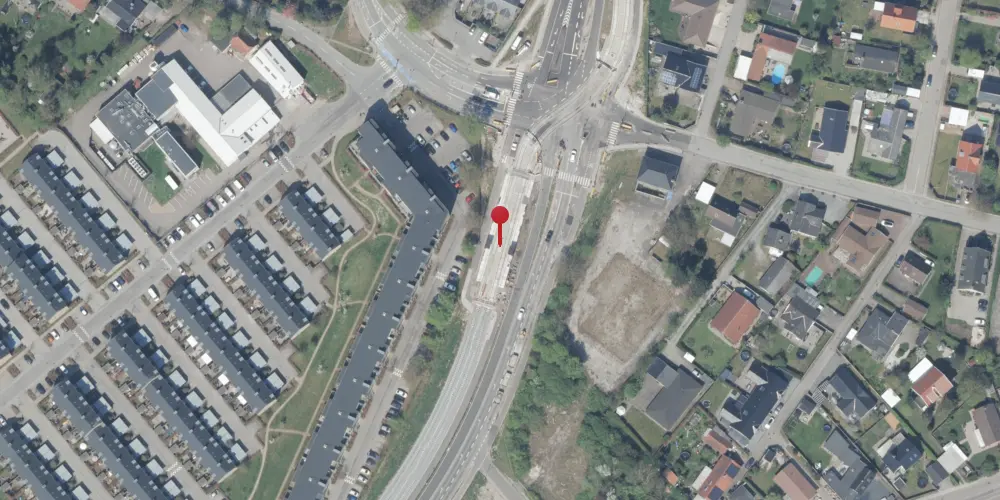 Historisk kort over Strandhaven Letbanestation Historisk kort over Strandhaven Letbanestation