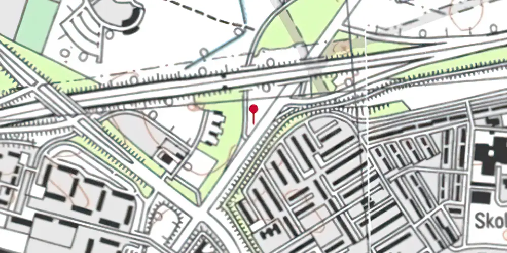 Historisk kort over Delta Park Letbanestation Historisk kort over Delta Park Letbanestation