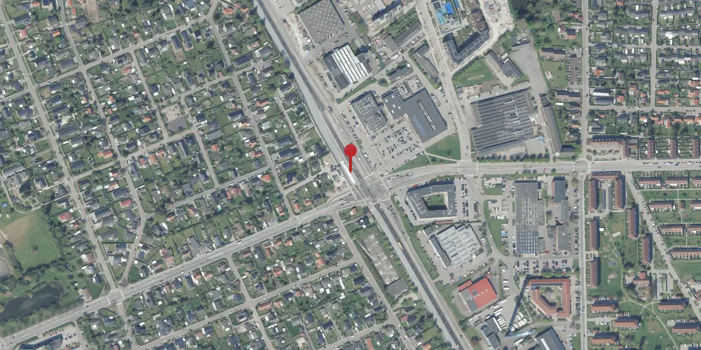 Historisk kort over Kirkebjerg Letbanestation