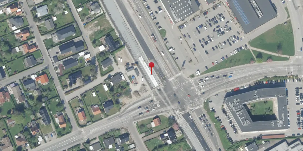 Historisk kort over Kirkebjerg Letbanestation